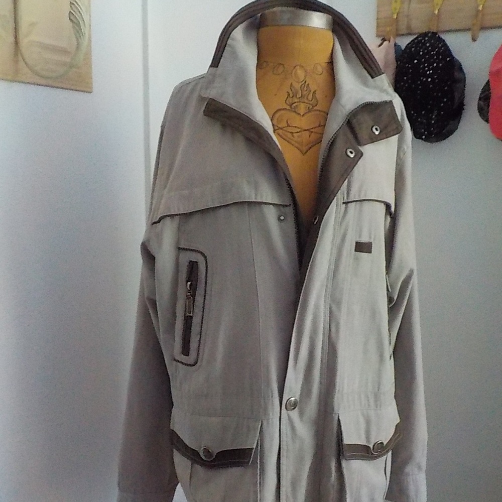 Mian Classic Taupe Micro Satin Jacket